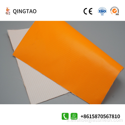 Orange single-sided silicone tela